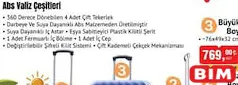 ABS BÜYÜK BOY VALİZ ABS BÜYÜK BOY VALİZ